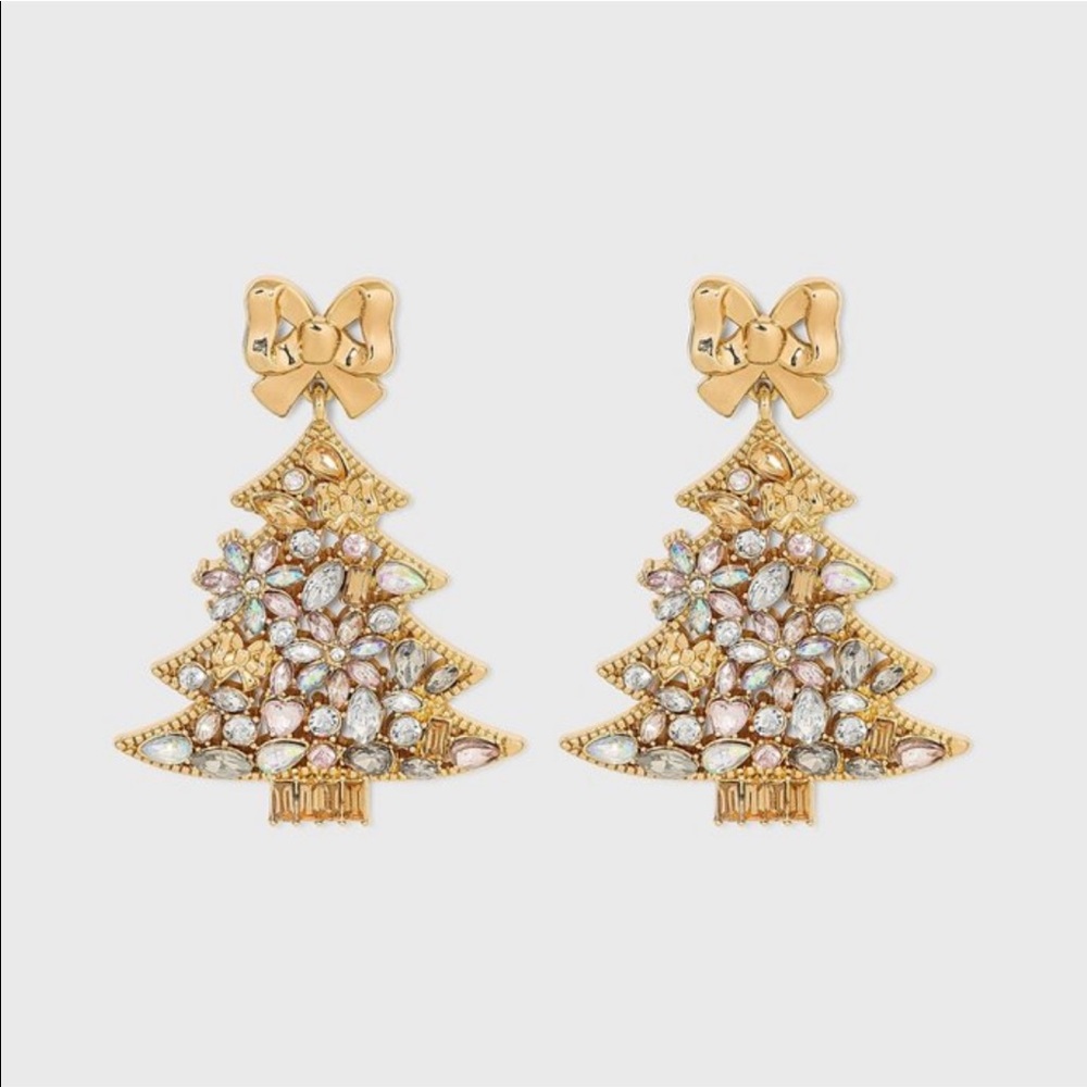 Sugarfix by Baublebar Gold Christmas Earrings